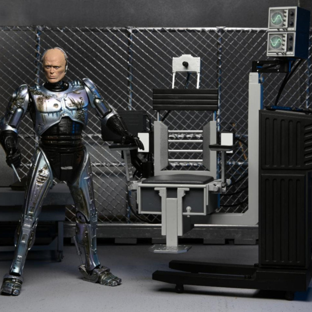 NECA Ultimate Battle Damaged RoboCop with Chair
