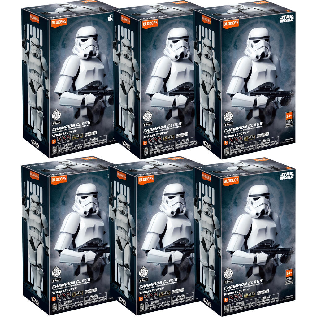 Blokees Star Wars Champion Class CC02 Stormtrooper ARMY BUILDER CASE OF 6