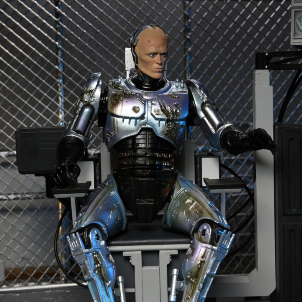 NECA Ultimate Battle Damaged RoboCop with Chair