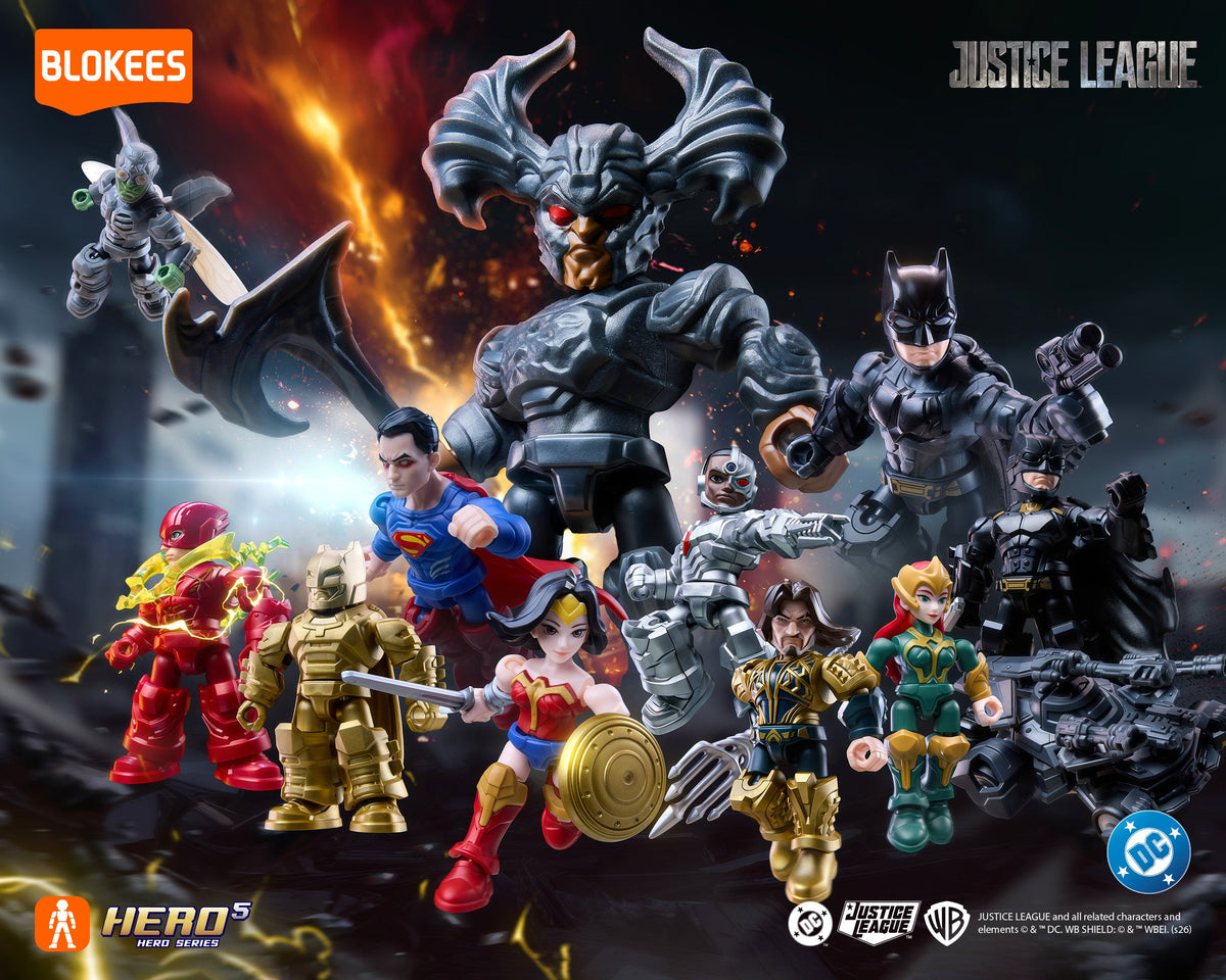 Blokees DC Defender Version 02: Justice League (Box Of 12 Individually Boxed)