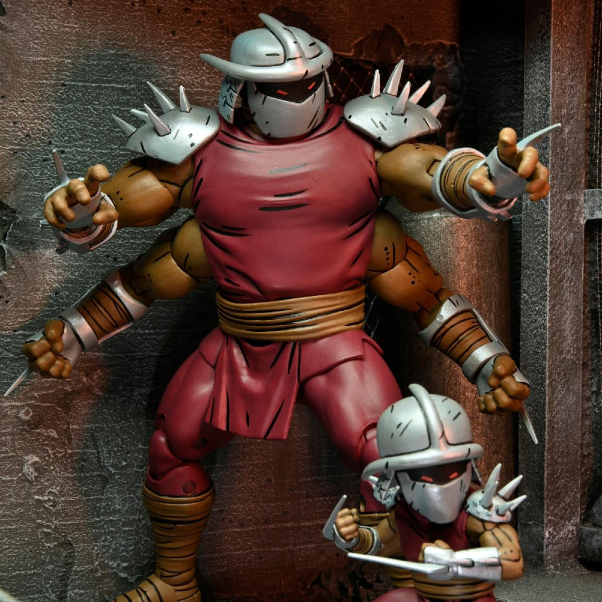 NECA Teenage Mutant Ninja Turtles Mirage Ultimate Deluxe Shredder Clone & Mini Shredder