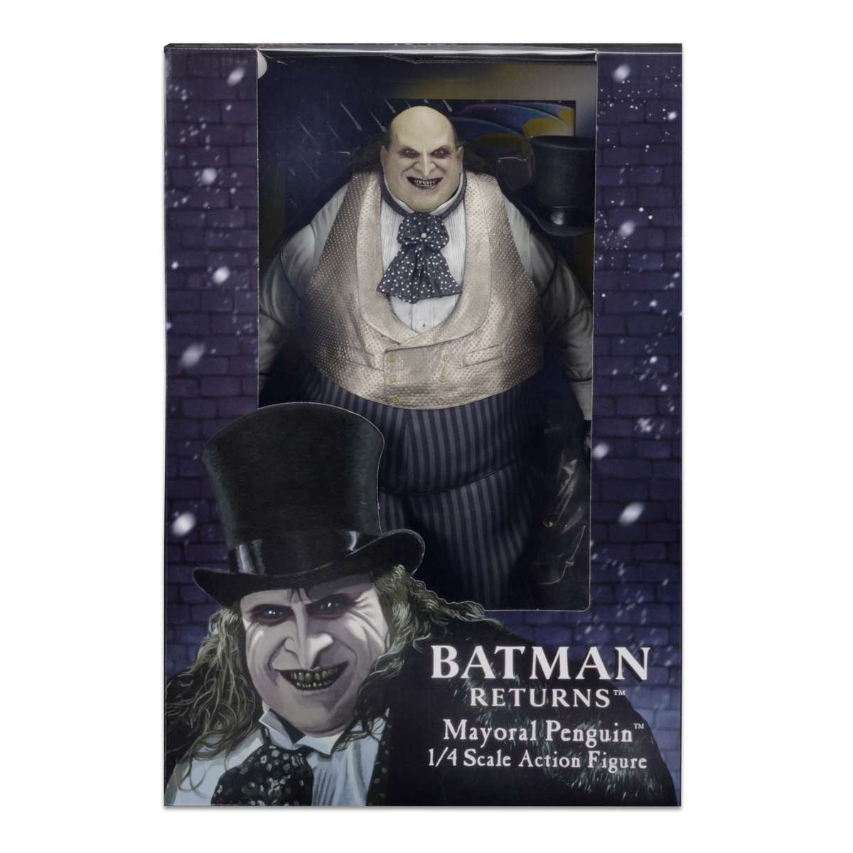 NECA Quarter Scale Batman Returns Danny Devito Mayoral Penguin (1:4 Scale)