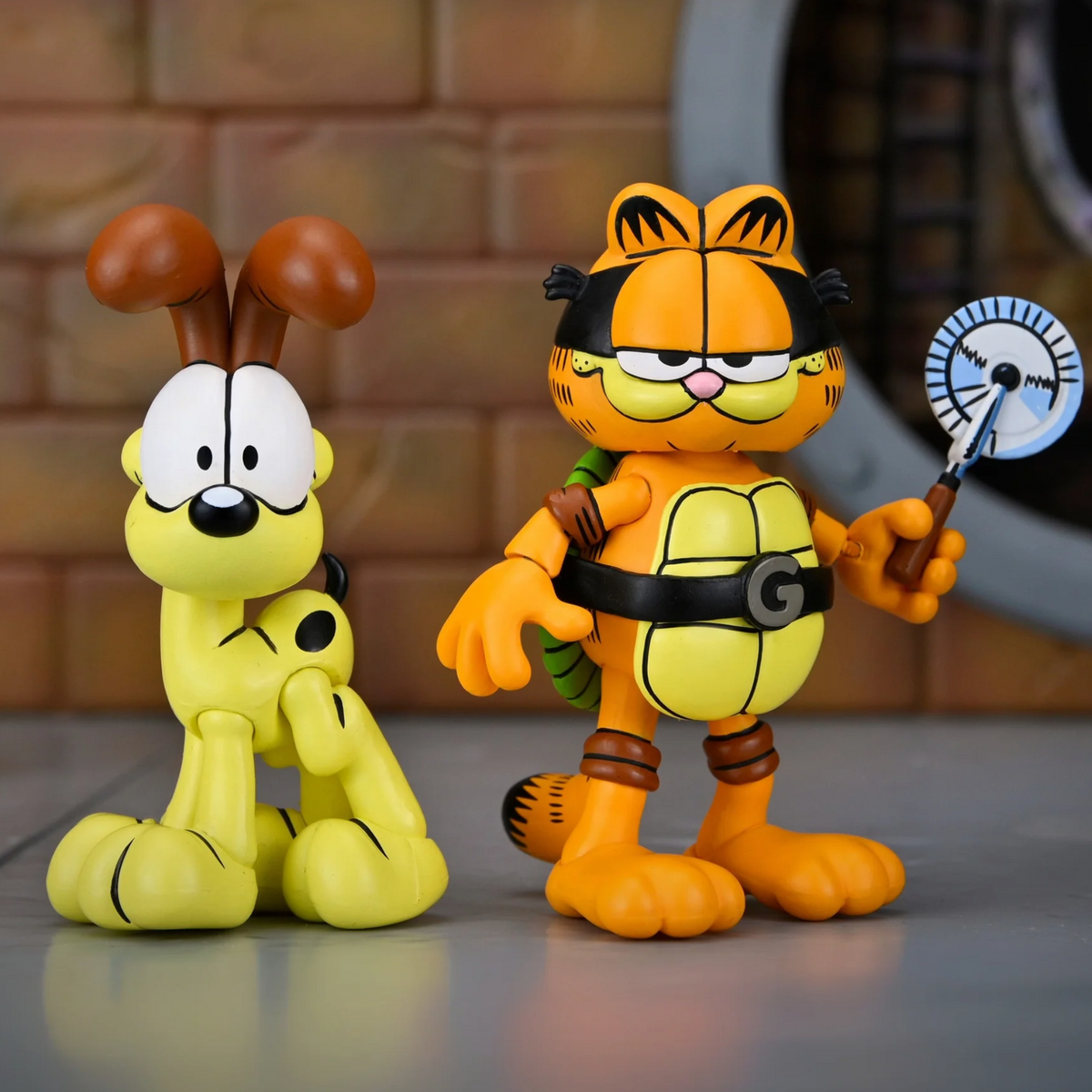 NECA Teenage Mutant Ninja Turtles x Garfield Archie Comics Ultimate Garfello & Odie 2-Pack