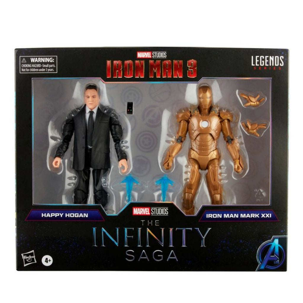 Avengers Infinity Saga Marvel Legends Happy Hogan and Iron Man Mark 21