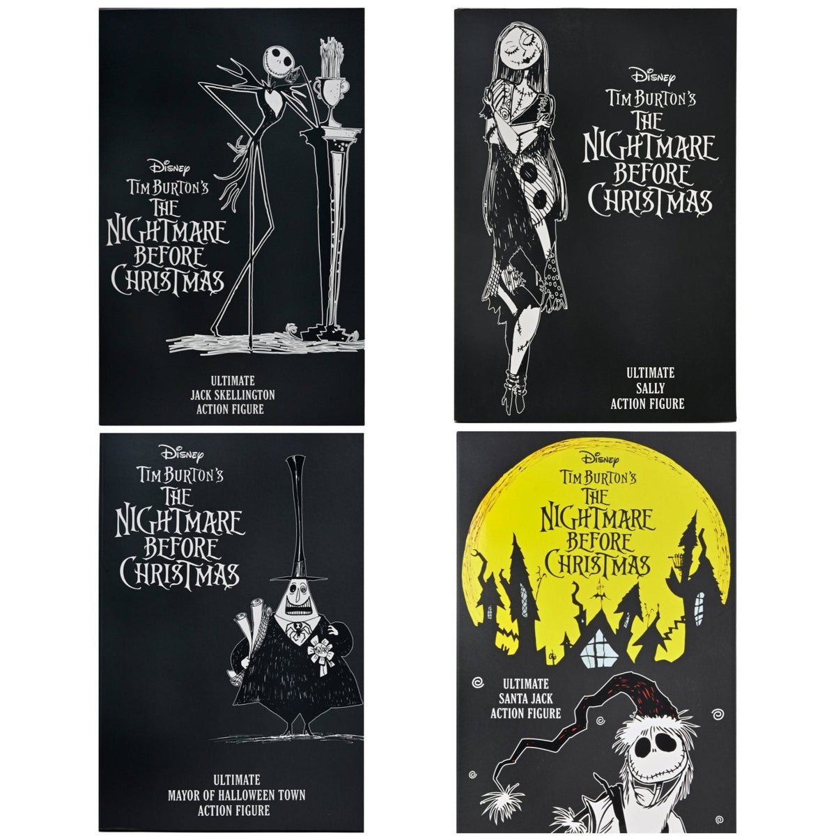 NECA Nightmare Before Christmas Set of 4