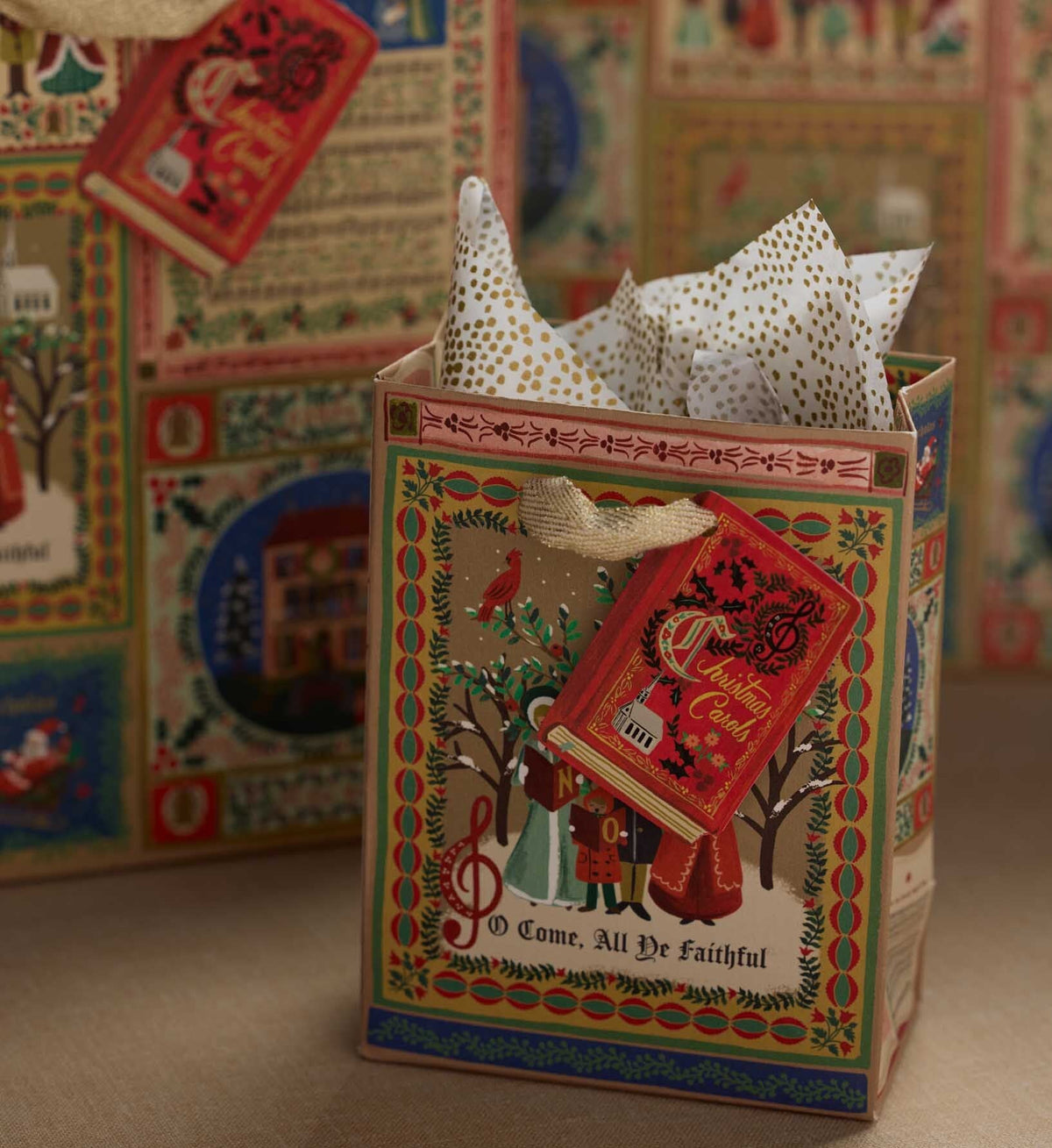 Christmas Carols Medium Gift Bag