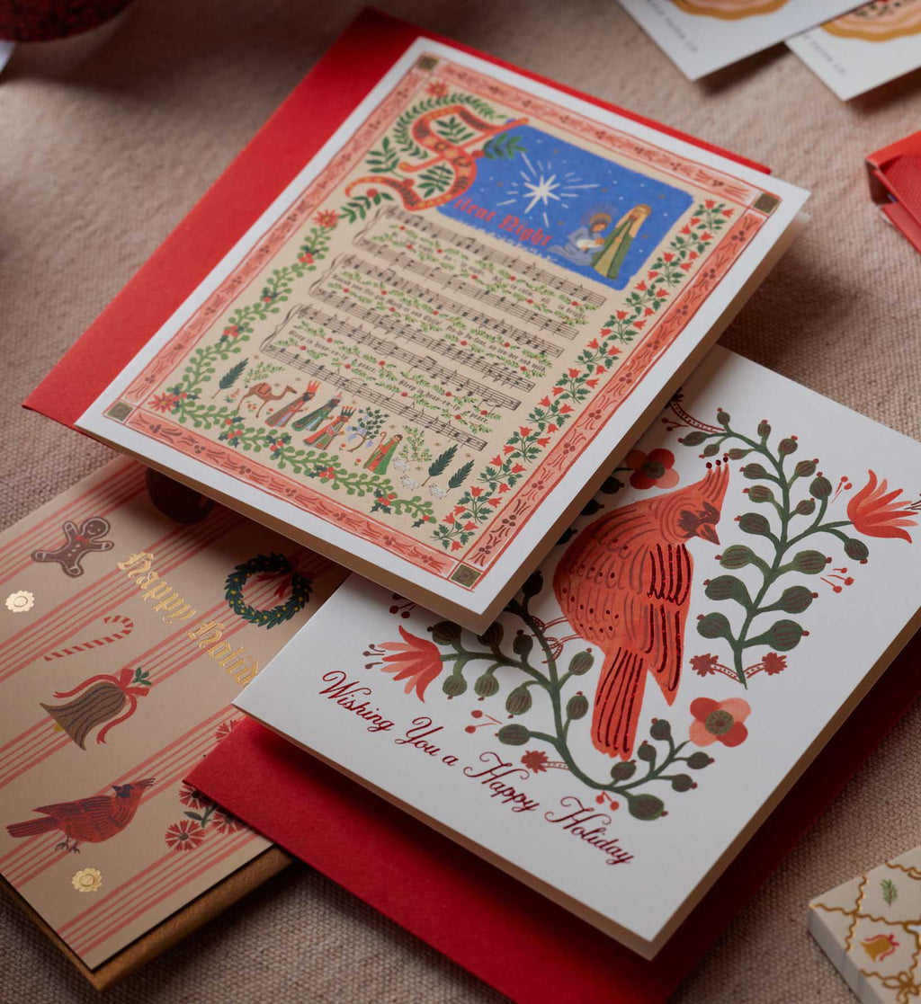 Cardinals Holiday Card - Single Card