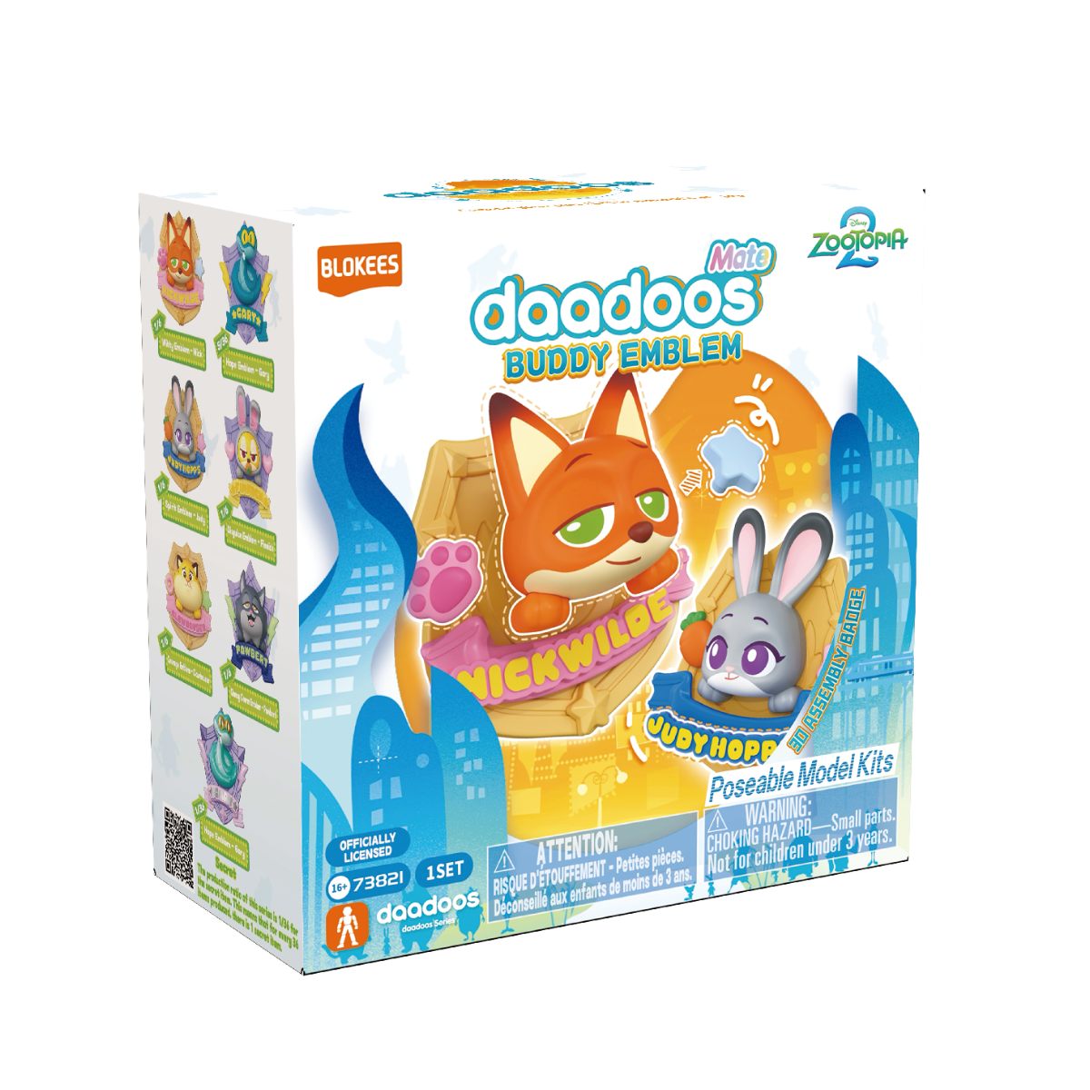 Blokees Zootopia Mate Series 01 Buddy Emblem (Box of 6 Individually Boxed)