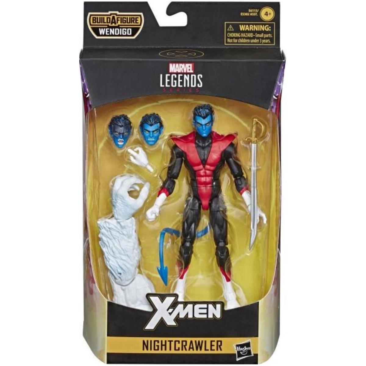 Marvel Legends Nightcrawler (Wendigo BAF) - Pre-Owned / In Box