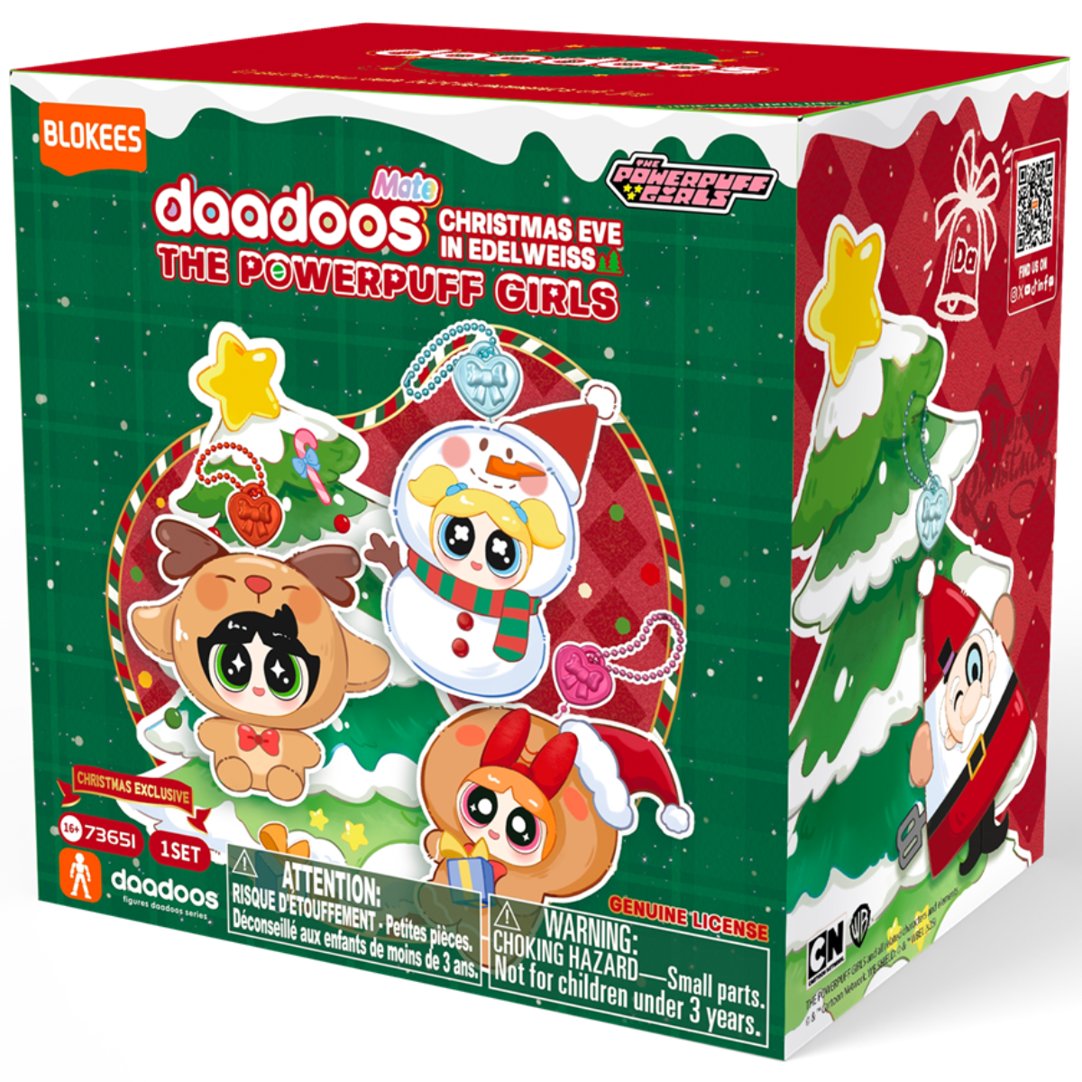 Blokees Powerpuff Girls Mate Series 01 Christmas Eve in Edelweiss (Box of 6 Individually Boxed)