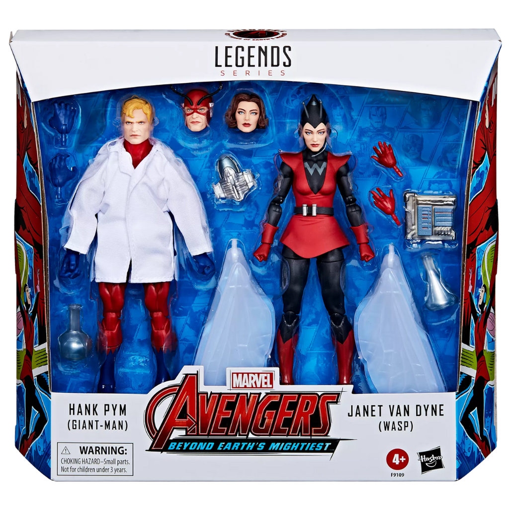 Marvel Legends Series Hank Pym (Giant-Man) & Janet Van Dyne (Wasp)