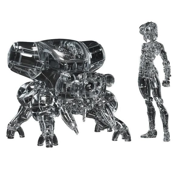 (PRE-ORDER: JAN 2027) Max Factory Ghost in the Shell PLAMAX MF-96 Motoko Kusanagi with Fuchikoma (Thermoptic Camouflage Ver.) 1/20 Model Kit