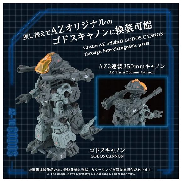 (PRE-ORDER: JUL 2027) Takara Tomy Zoids AZ-18 Godos 1/72 Motorized Model Kit