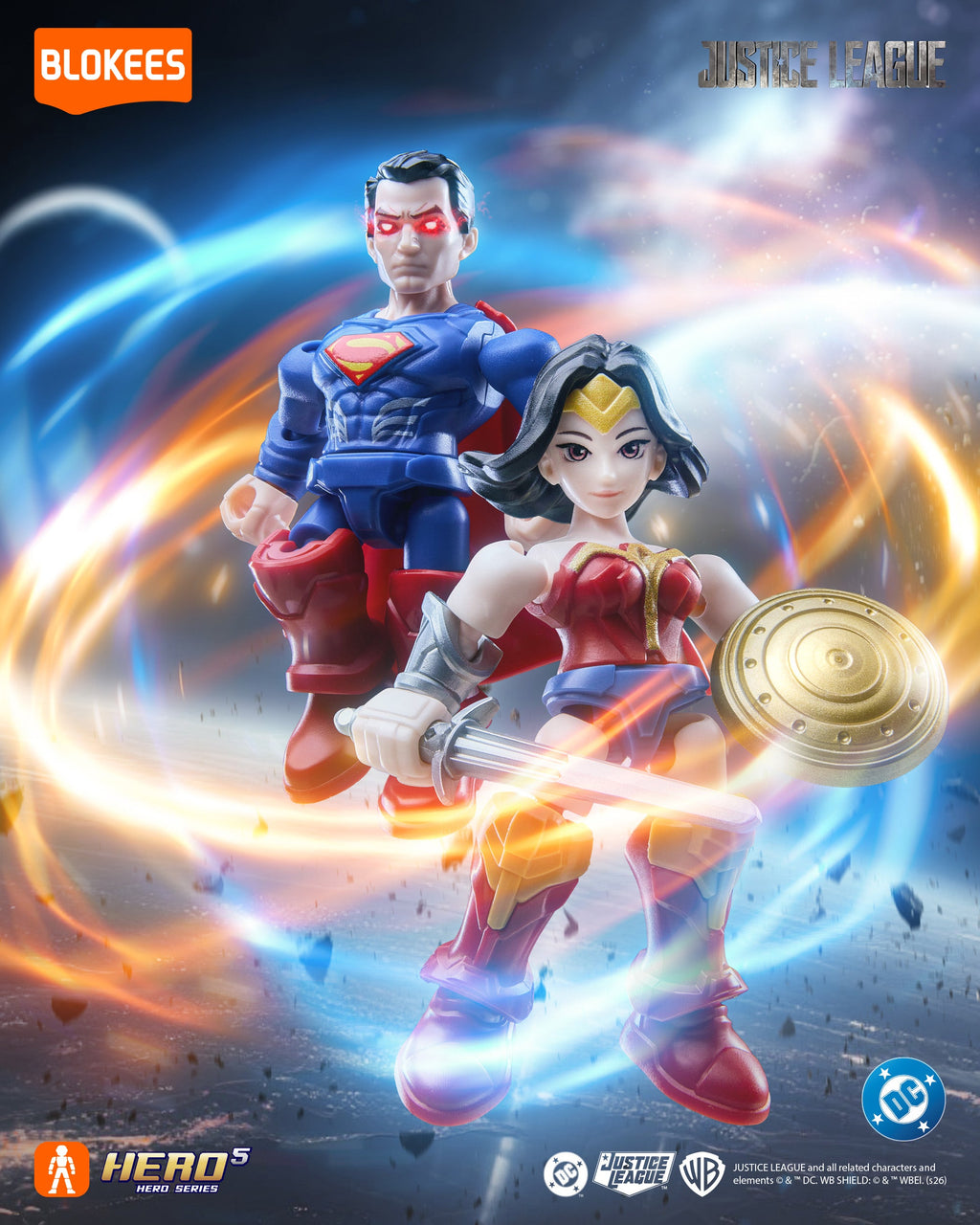 Blokees DC Defender Version 02: Justice League (Box Of 12 Individually Boxed)