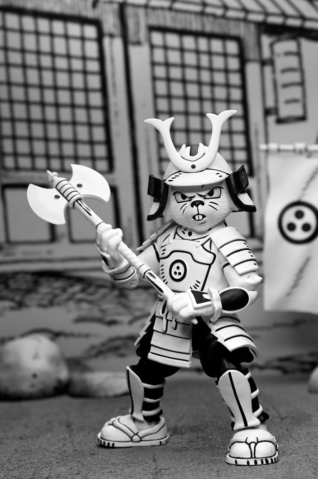 NECA Teenage Mutant Ninja Turtles Ultimate Samurai Usagi Yojimbo (Black & White)