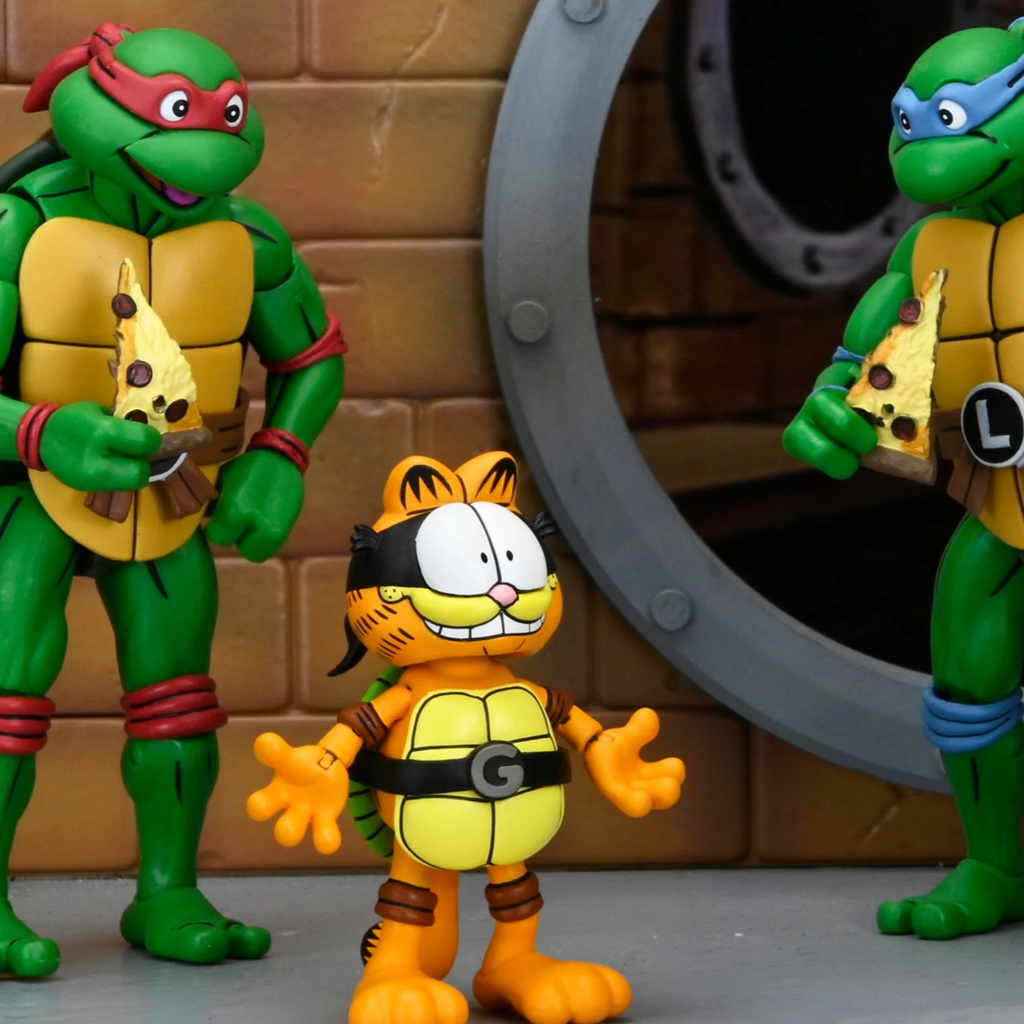 NECA Teenage Mutant Ninja Turtles x Garfield Archie Comics Ultimate Garfello & Odie 2-Pack