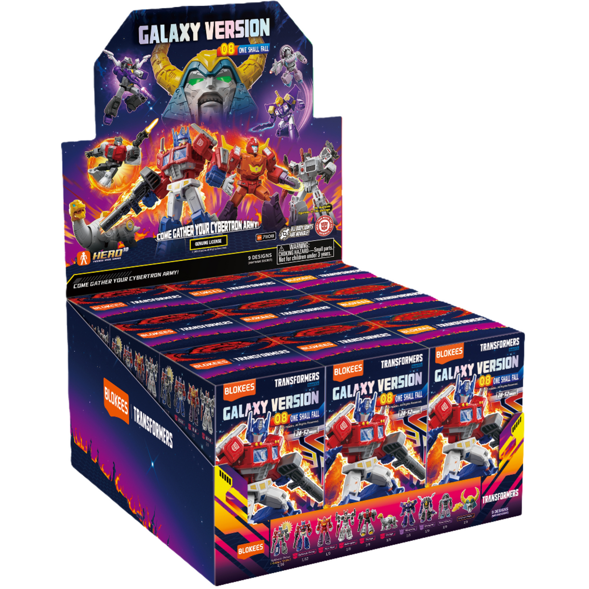 Blokees Transformers Galaxy 08: One Shall Fall  (Box of 9 Individually Boxed)