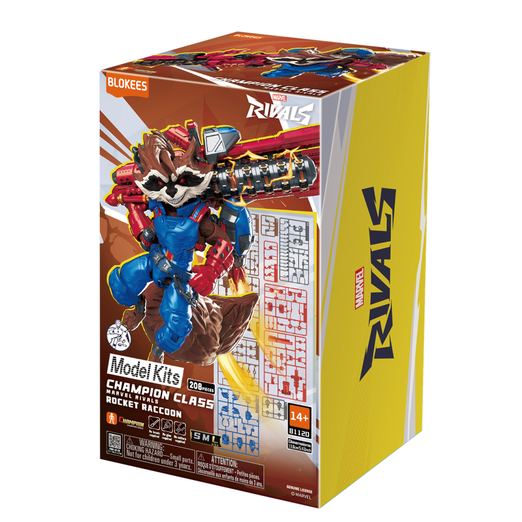 Blokees Champion Class Marvel Rivals Rocket Raccoon