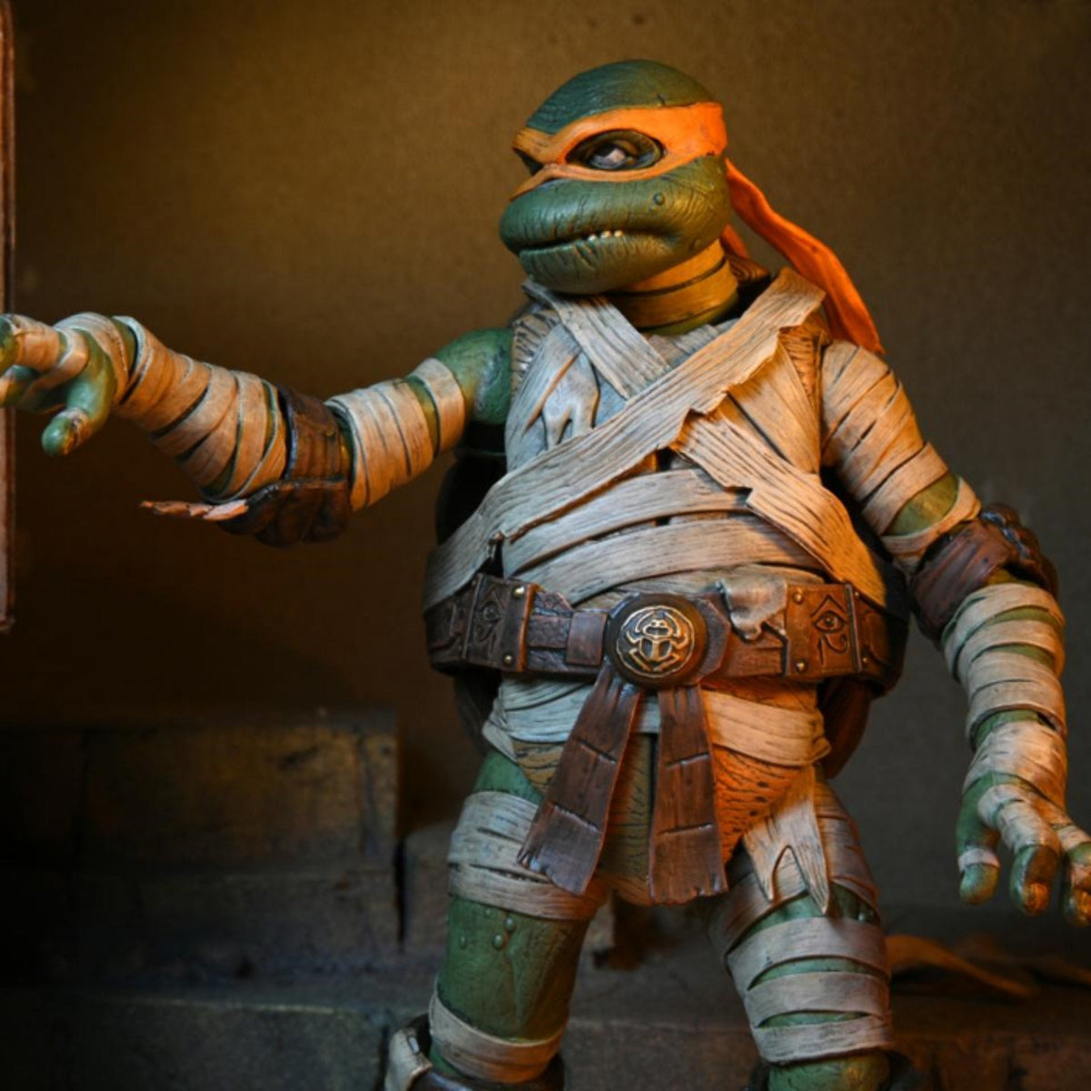 NECA Universal Monsters Teenage Mutant Ninja Turtles Michelangelo as The Mummy