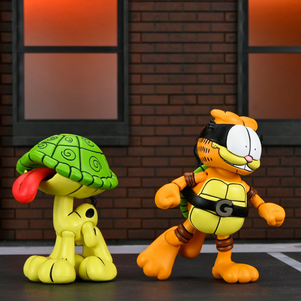 NECA Teenage Mutant Ninja Turtles x Garfield Archie Comics Ultimate Garfello & Odie 2-Pack