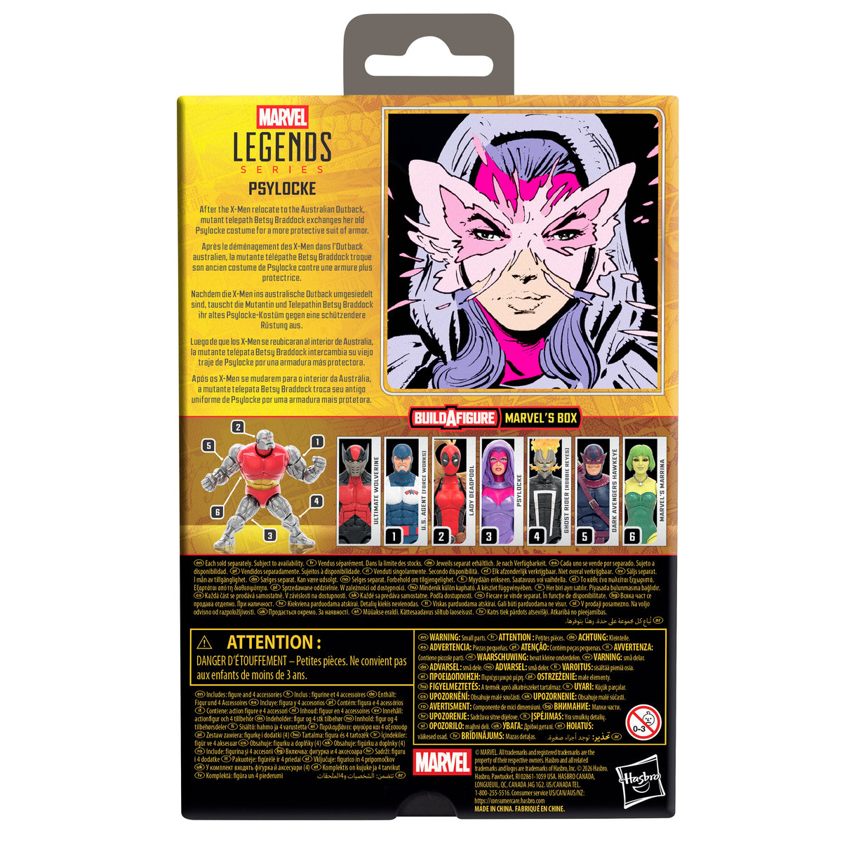 Marvel Legends Series Psylocke (Box BAF)