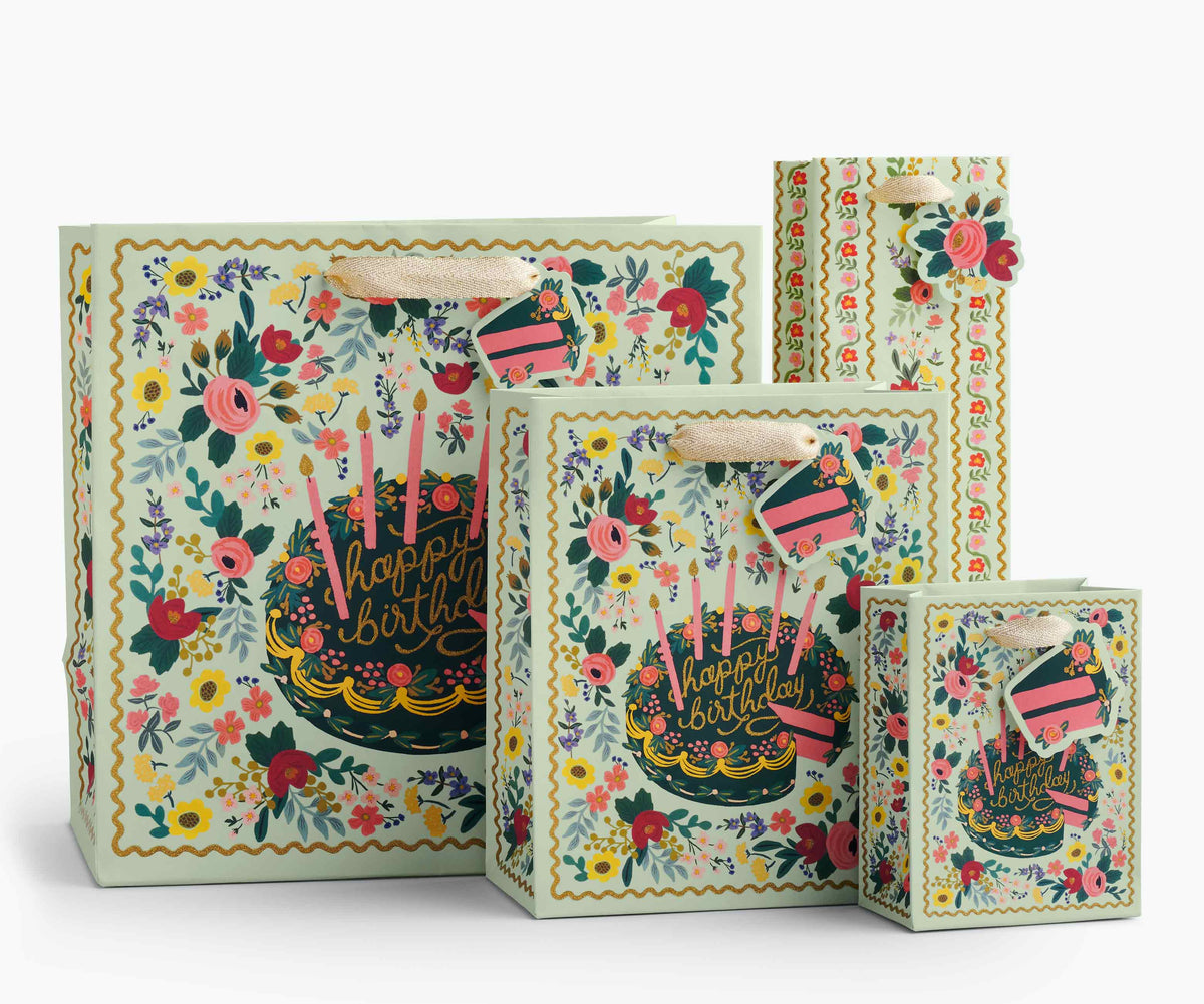 Floral Cake Small Gift Bag