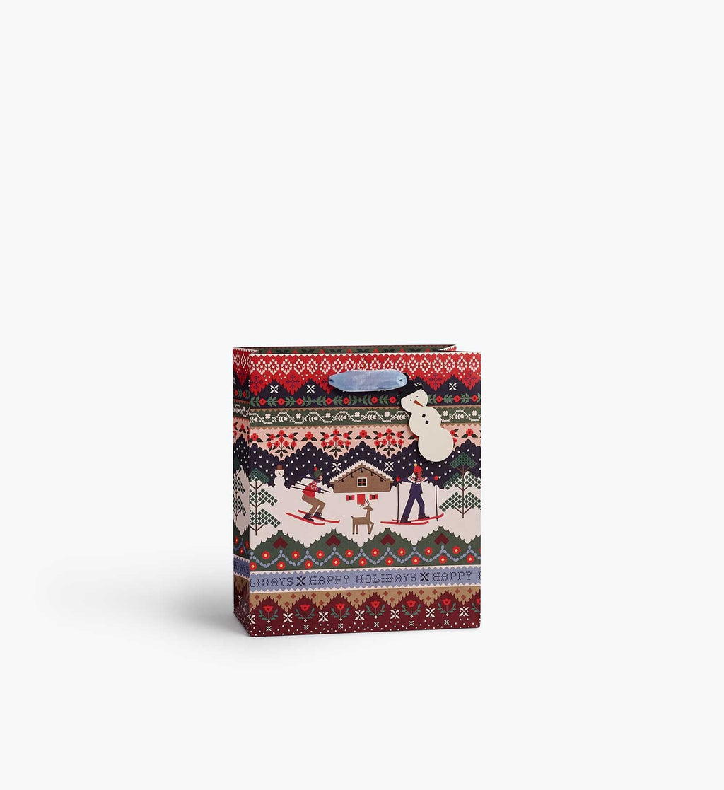 Ski Chalet Medium Gift Bag