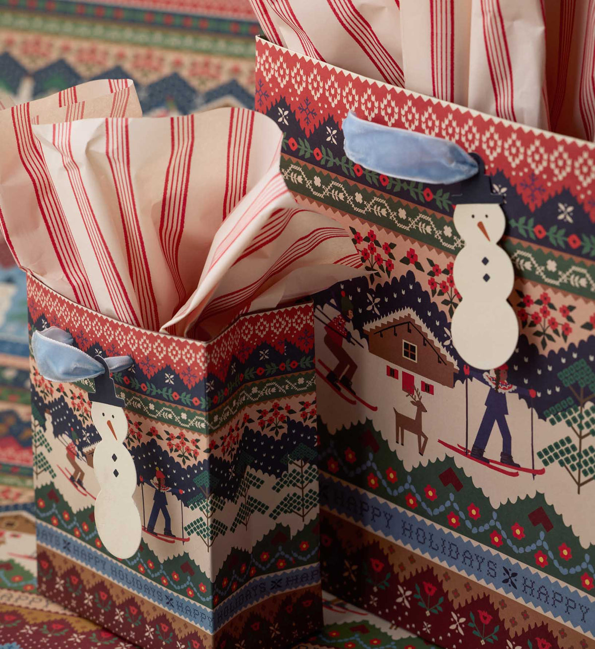 Ski Chalet Small Gift Bag