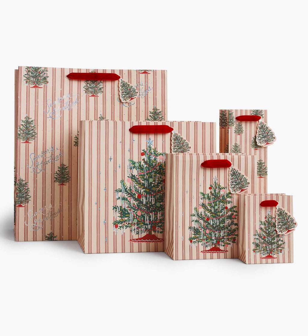 Tinsel Tree Wine Gift Bag