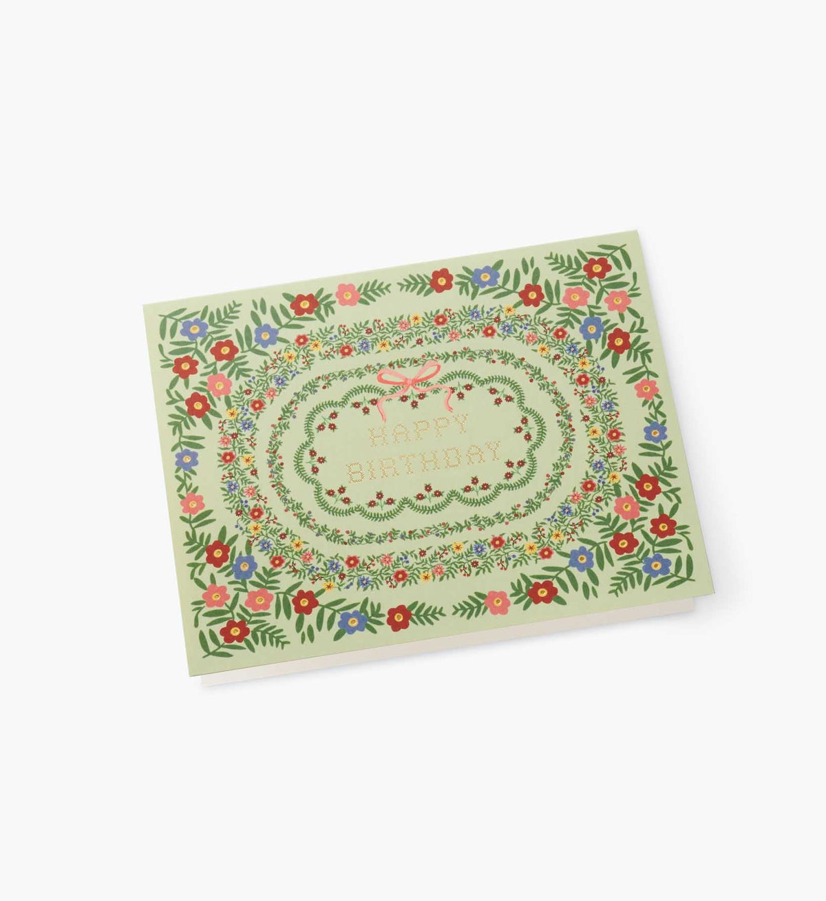 Rosette Birthday Card - Single Card