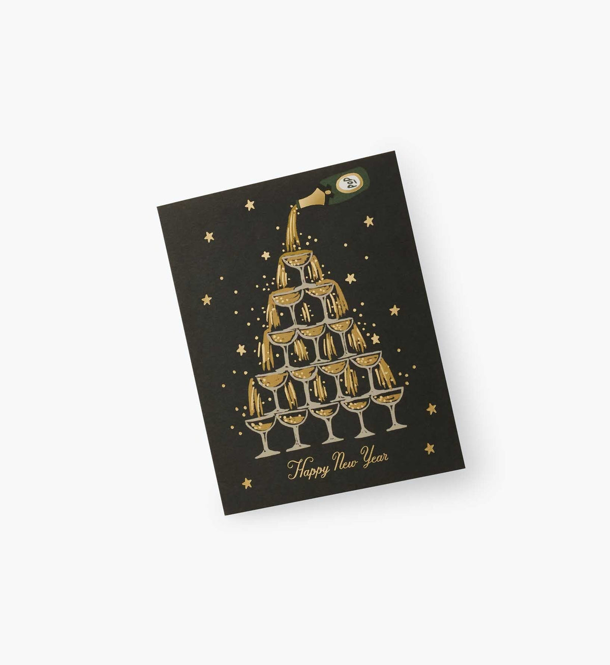 Champagne New Year Card - Single Card