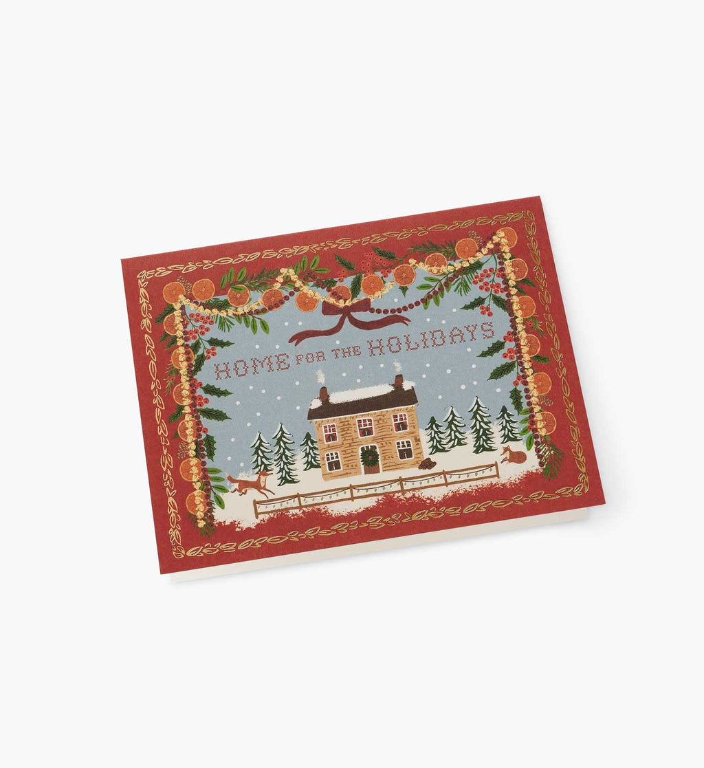 Home for the Holidays Holiday Card - Single Card