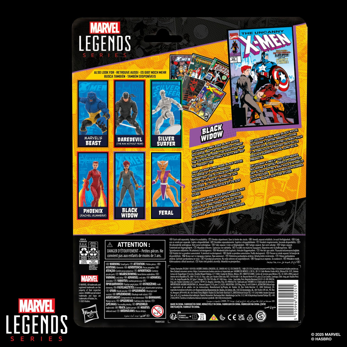 Marvel Legends Series Black Widow (1990's Uncanny X-Men #268 Mini-Comic)