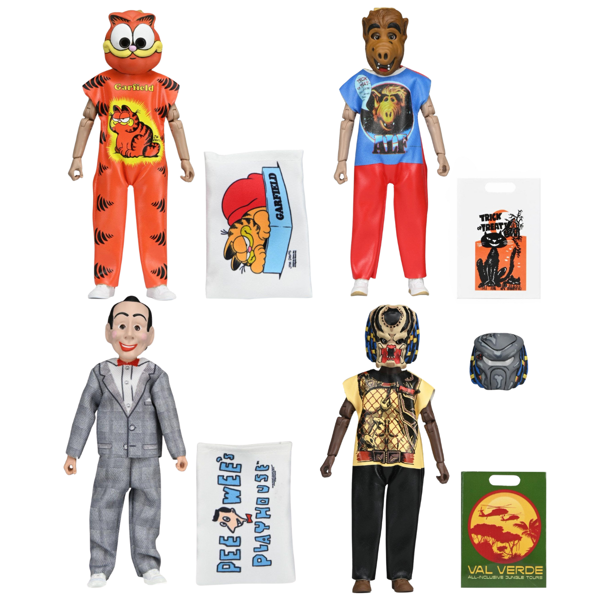 NECA Ben Cooper Costumes Series 8: 80's at 8 Set of 4 (6" Clothed Figures)