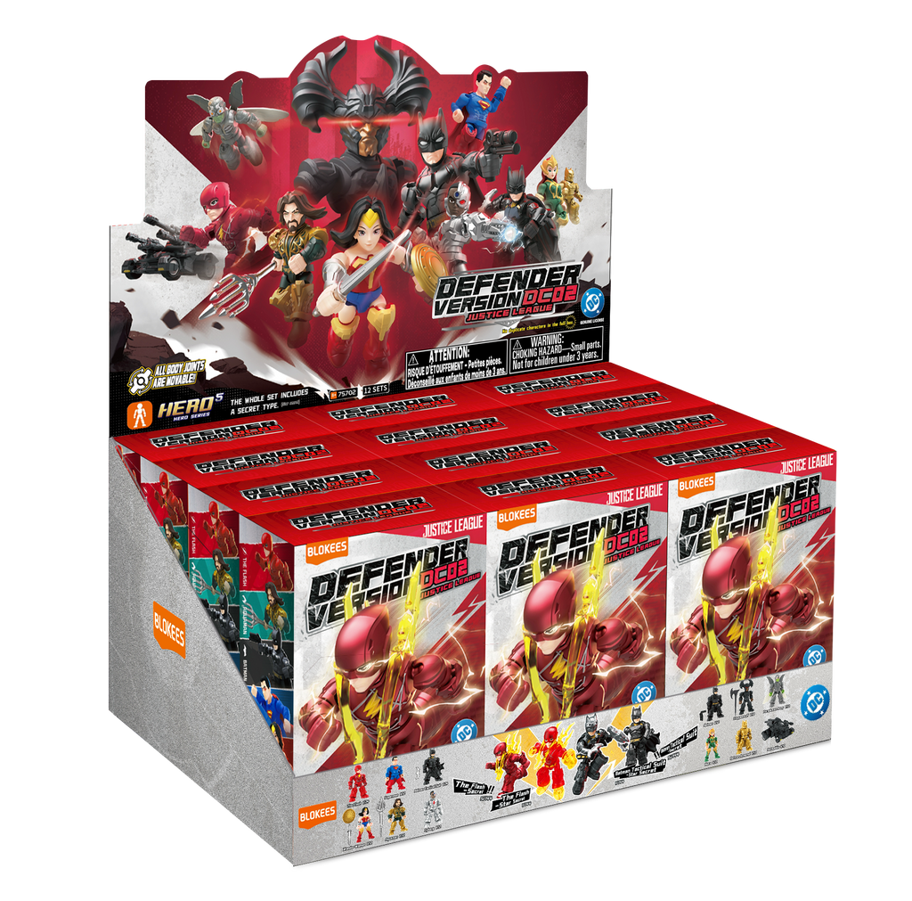 Blokees DC Defender Version 02: Justice League (Box Of 12 Individually Boxed)