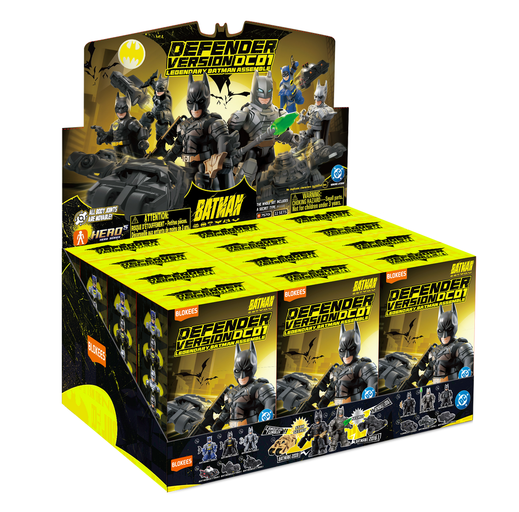 Blokees DC Defender Version 01: Legendary Batman Assemble (Box Of 12 Individually Boxed)