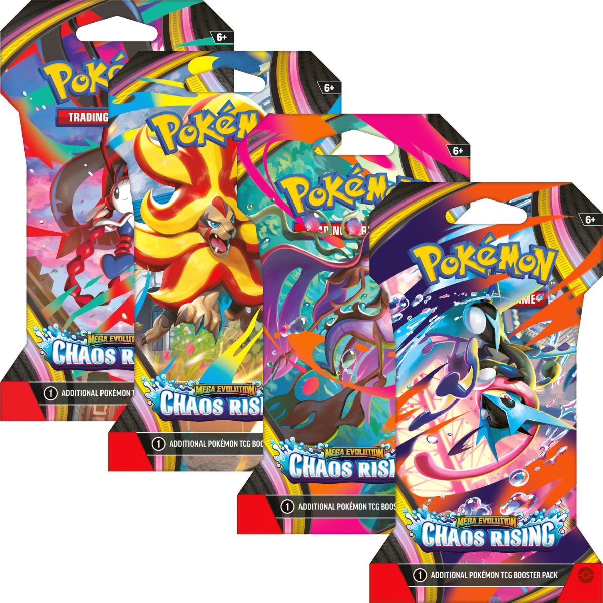 Pokémon TCG: Mega Evolutions 4 Chaos Rising Sleeved Booster Pack