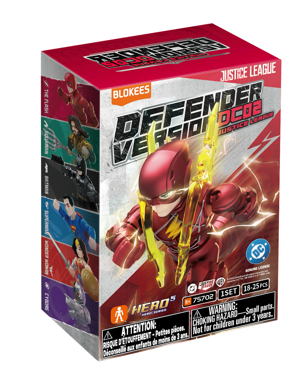 Blokees DC Defender Version 02: Justice League (Box Of 12 Individually Boxed)