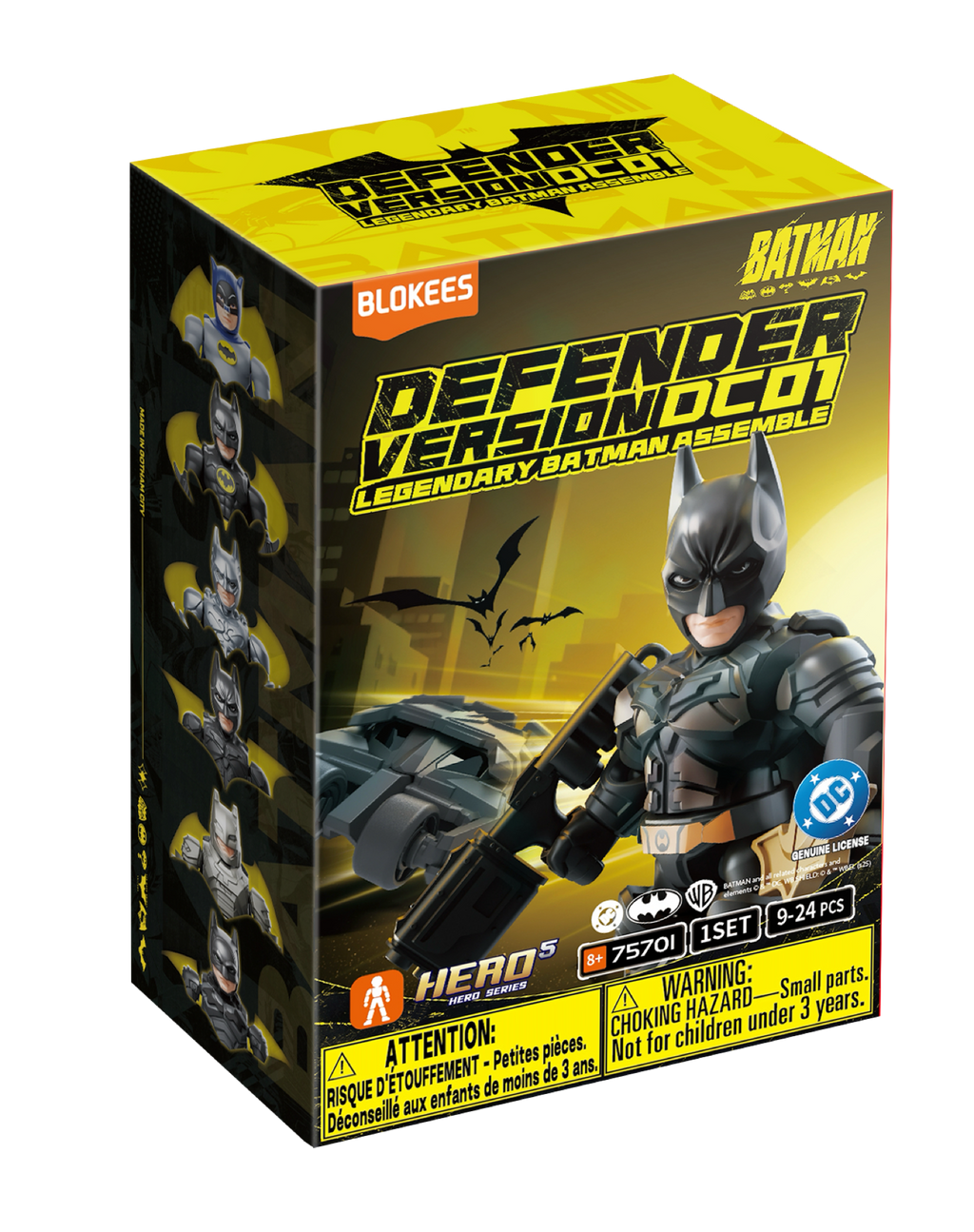 Blokees DC Defender Version 01: Legendary Batman Assemble (Box Of 12 Individually Boxed)