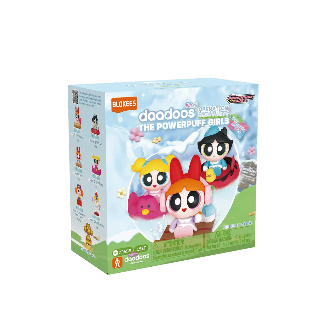 Blokees Powerpuff Girls daadoos Nest Series 01 Operation Snow Fluffy (Box of 6 Individually Boxed)