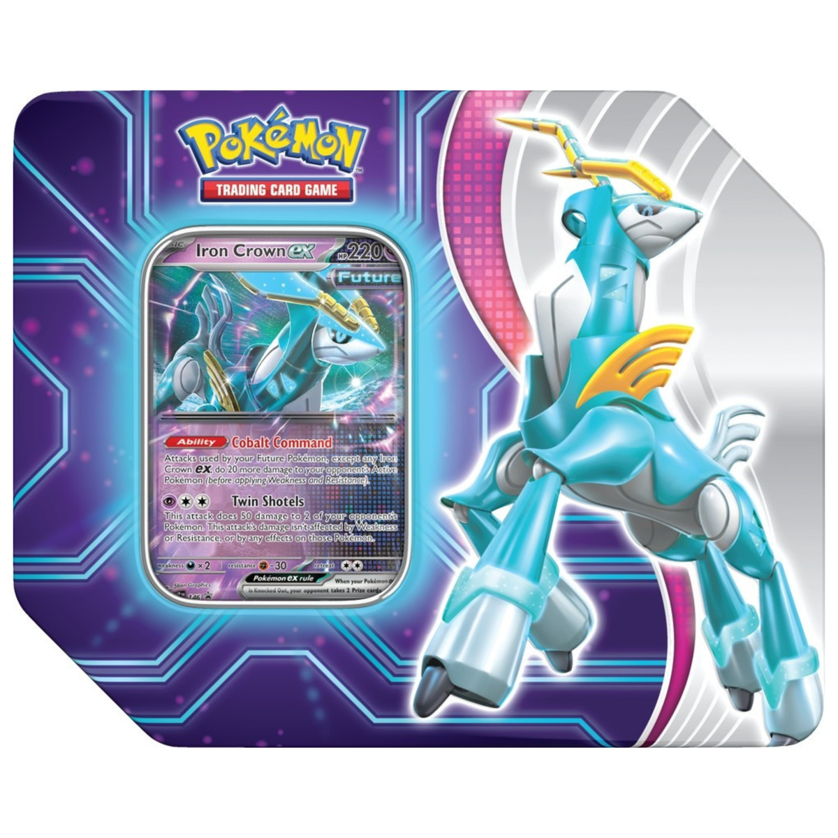 Pokémon TCG: Paradox Destinies Tin (Iron Crown)