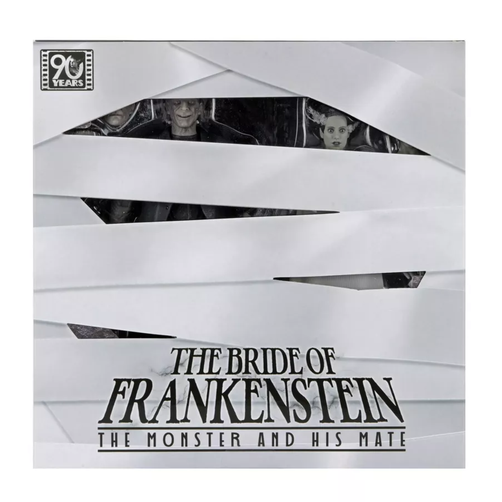 NECA Universal Monsters Bride Of Frankenstein 90th Anniversary The Monster & His Mate 2-Pack (Black & White)