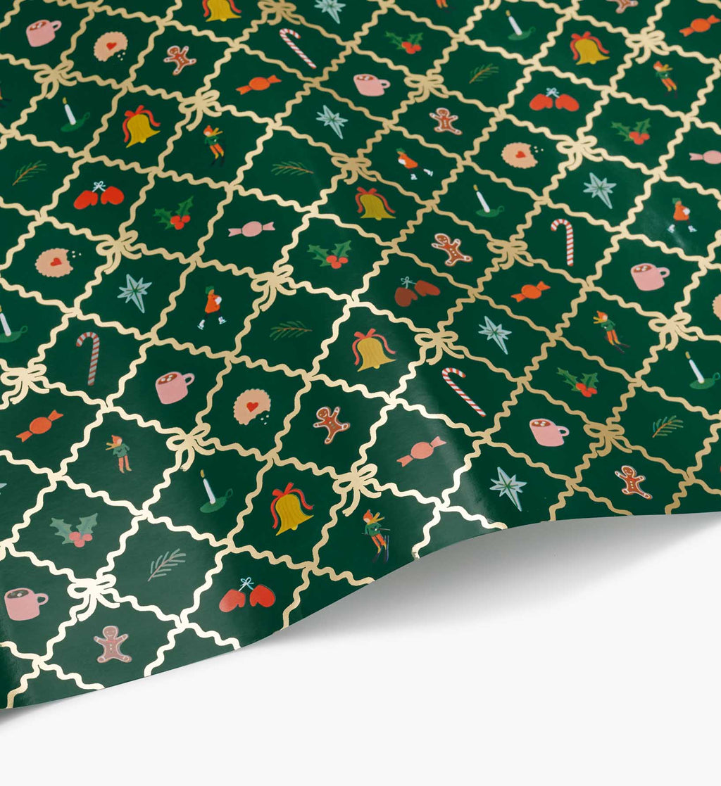 Holiday Wrapping Roll - Holiday Argyle