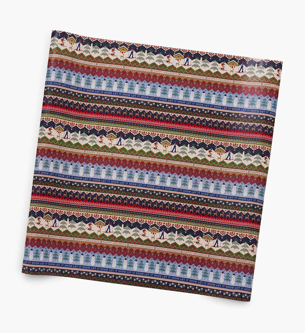 Holiday Wrapping Roll - Ski Chalet