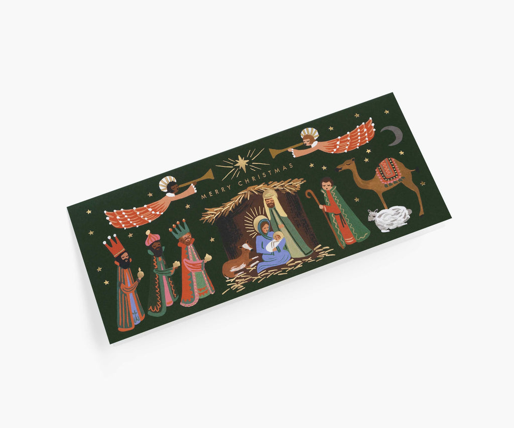 Holiday Nativity Money Holder Holiday Card - Single Card