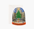 Skating in the City Holiday Card - Single Card