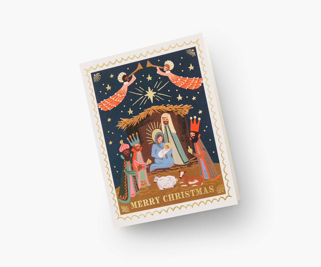 Christmas Nativity Holiday Card - Single Card
