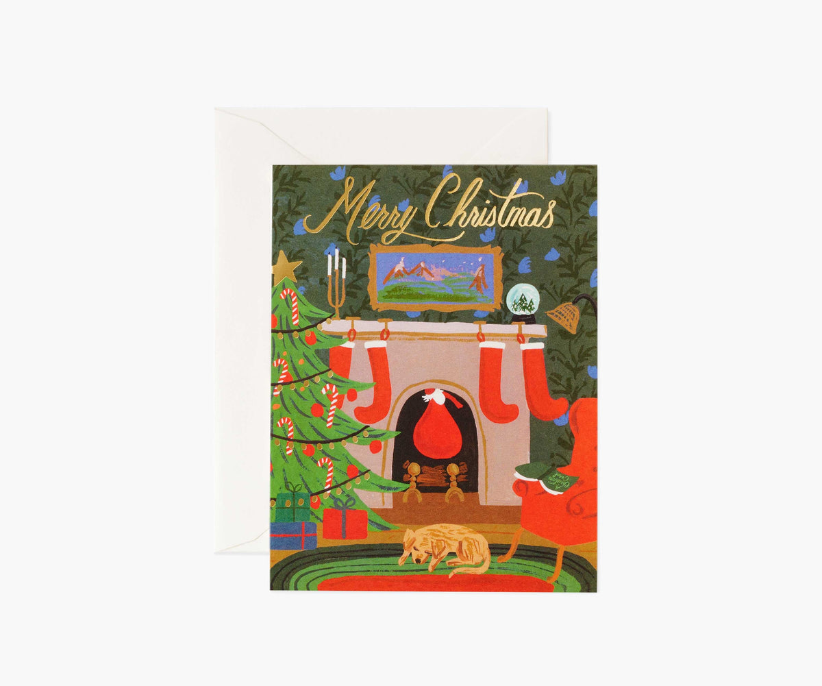 Christmas Eve Scene Holiday Card - Single Card