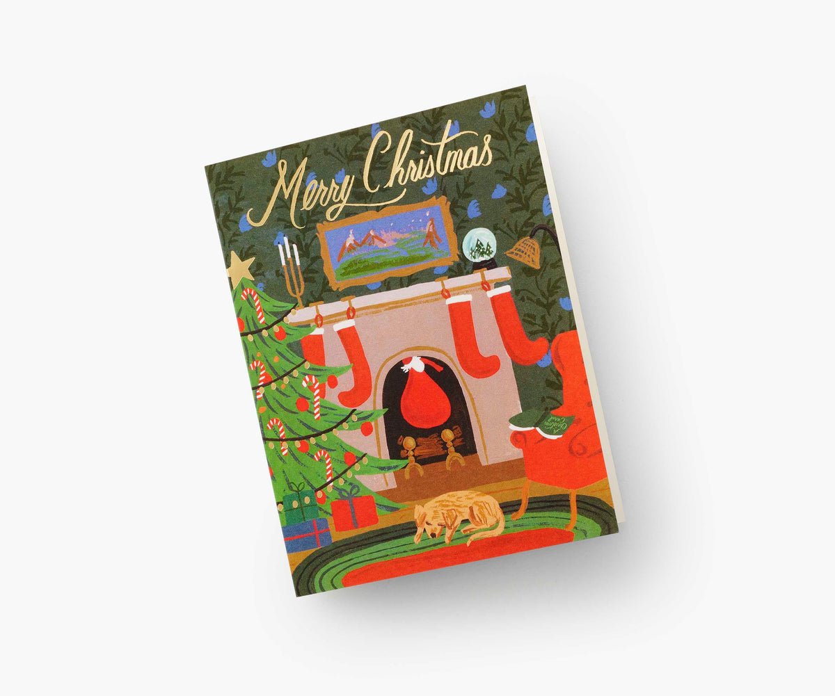 Christmas Eve Scene Holiday Card - Single Card