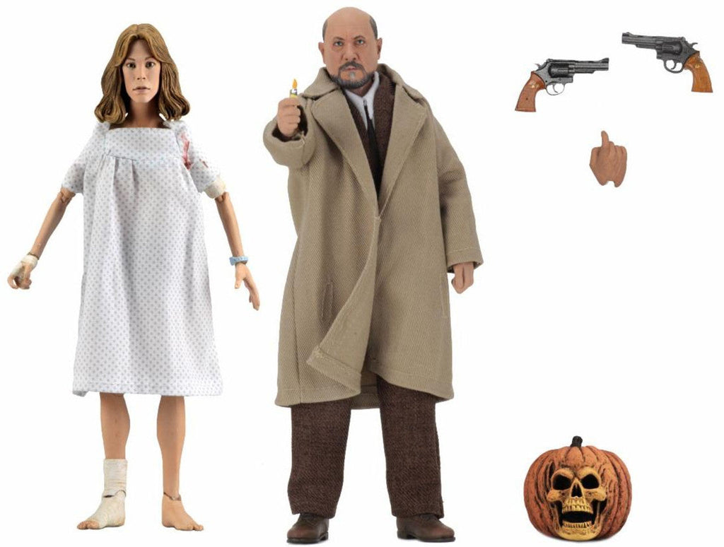 NECA 1981 Halloween 2 Dr. Loomis and Laurie Strode 2-Pack (8” Clothed Scale)